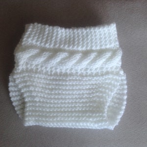 Knit Newborn Diaper Cover: Baby Photo Prop, Shower Gift