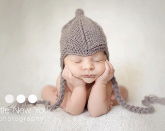 Newborn photo prop, Newborn original hand knit hat, newborn , baby coming home outfit, newborn knit hat, baby hospital hat, baby shower gift