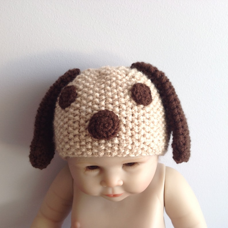 Little puppy newborn baby tushy topper and hat set newborn girl newborn boy photography props Newborn photo prop