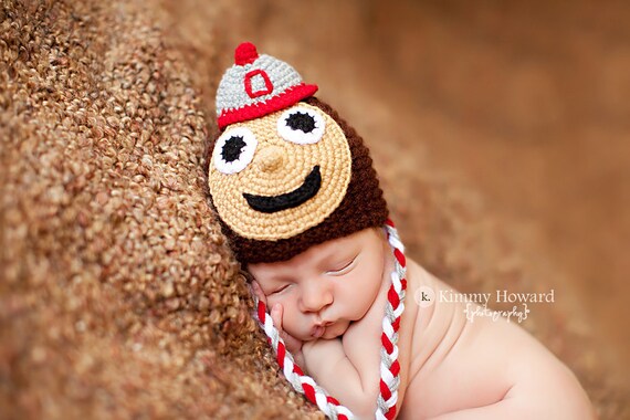 Newborn Photo Prop Ohio State Buckeyes 