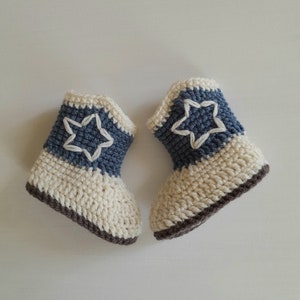 Botas de cowboy para recém-nascidos Botas de bebê artesanais Presente de chá de bebê Botas de cowboy para meninos e meninas Adereço para fotos de bebê cowboy Traje de bebê ocidental