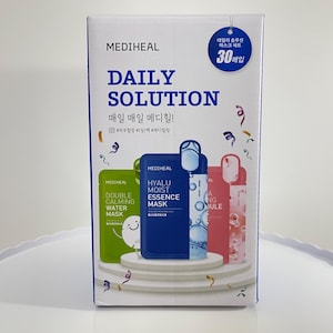 MEDIHEAL Tuchmasken Set: Beruhigend, feuchtigkeitsspendend, straffend (30 Stück)