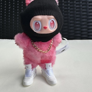 Labubu Gangster Accessory | Labubu Accessory | Street wear for Labubu | Ski Mask and Gold Chain combo!