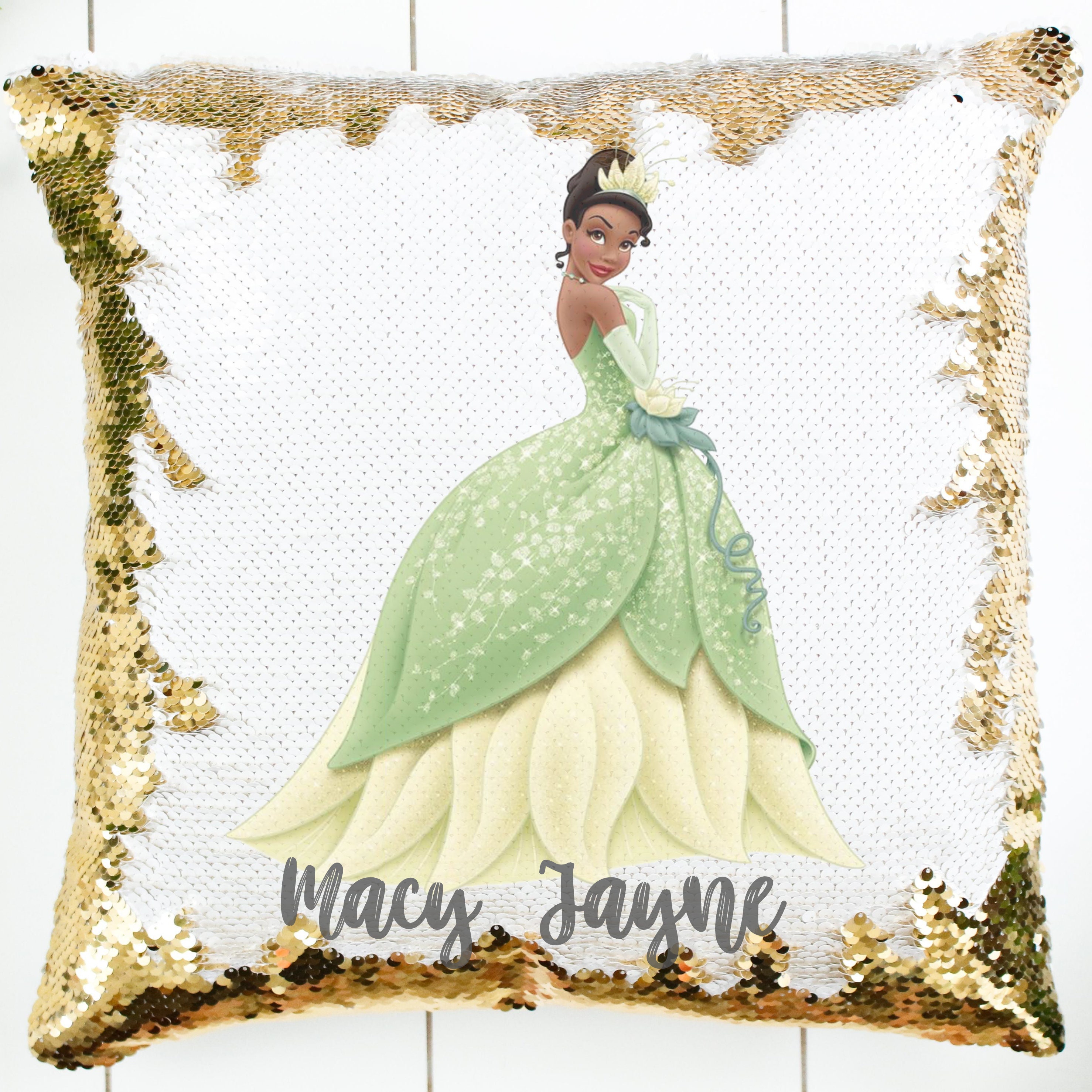 Tiana Gift, Princess Pillow Cover, Disney Pillow Case, Frog Prince