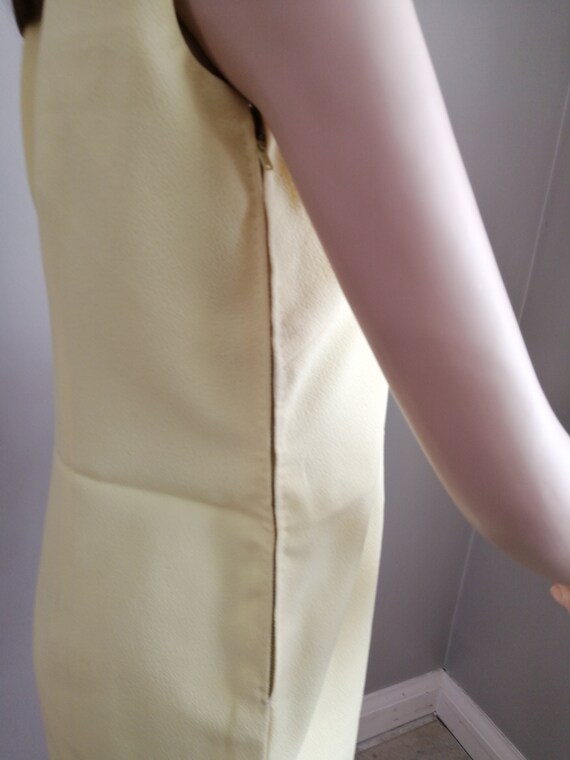 Vintage 1960s // Mod Handmade // Yellow Textured … - image 6