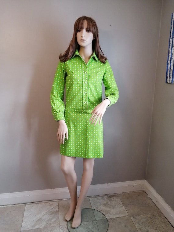 Vintage 1960s Mod // CORKY CRAIG // Groovy Lime Gr