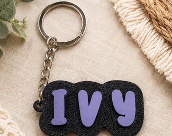 Personalized Name Keychain | Custom Backpack Tag | Handmade