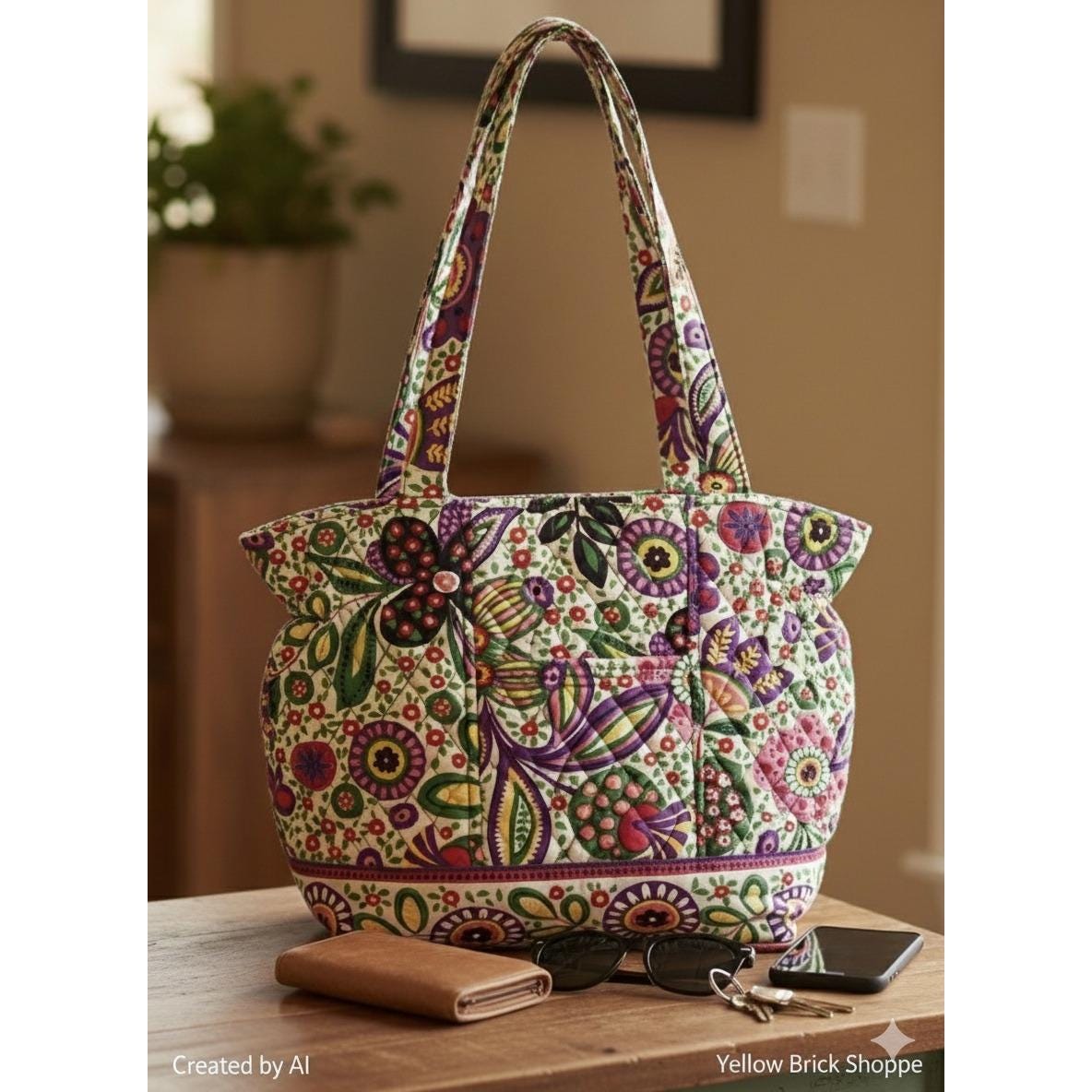 Vera Bradley Viva La Vera Cinch Top Tote Laura Bag Retired  display picture 1
