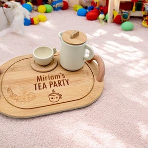 Wooden Tea Party Set for Little kids