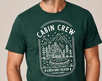 Custom Family Vacation Shirt, Retro Camping Design, Smoky Mountains Cabin Shirt