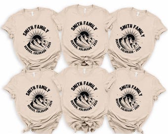 Personalized Mountain Vacation Shirt: Custom Family Camping Trip