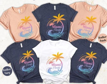 Girls Trip Vacation Shirts: Personalized Beach Vacation Matching Tees