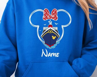 Custom Disney Cruise Shirt Personalized Name Family Vacation Matching Group Shirts Mickey Minnie