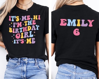 Custom Birthday Girl Shirt: Personalized Name & Age Hoodie