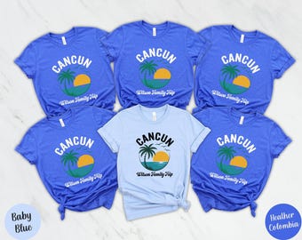 Custom Cancun Family Vacation Shirt: Mexico Trip 2024