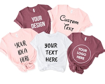 Custom Shirt with Your Design, Personalized Message Top, Graphic Print Tee, Unique Gift Apparel