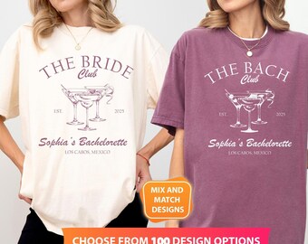 Comfort Colors Bachelorette Party T-Shirt: The Bach Club Bridesmaids Gifts