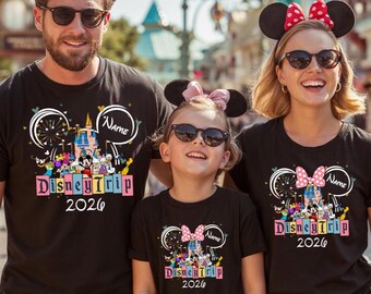 Disney Trip 2026 Shirt, Personalized Family Vacation Tee, Custom Name Park Design