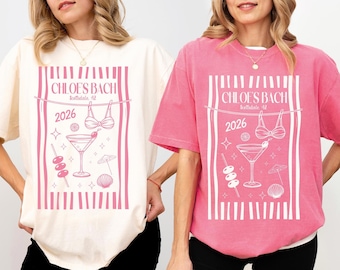 Personalized Bachelorette Party Comfort Colors Tee