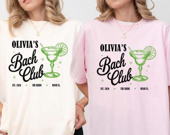 Personalized Bachelorette Party Comfort Colors Tee: A Bride In Tini Bit Shirt