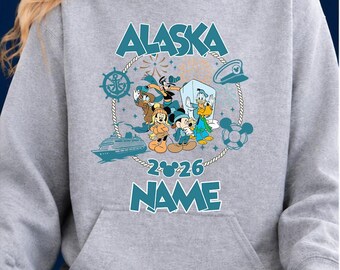 Custom Disney Alaska Cruise Hoodie Personalized Name Sweatshirt