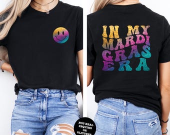 Mardi Gras Era T-Shirt: New Orleans Smile Face Tee