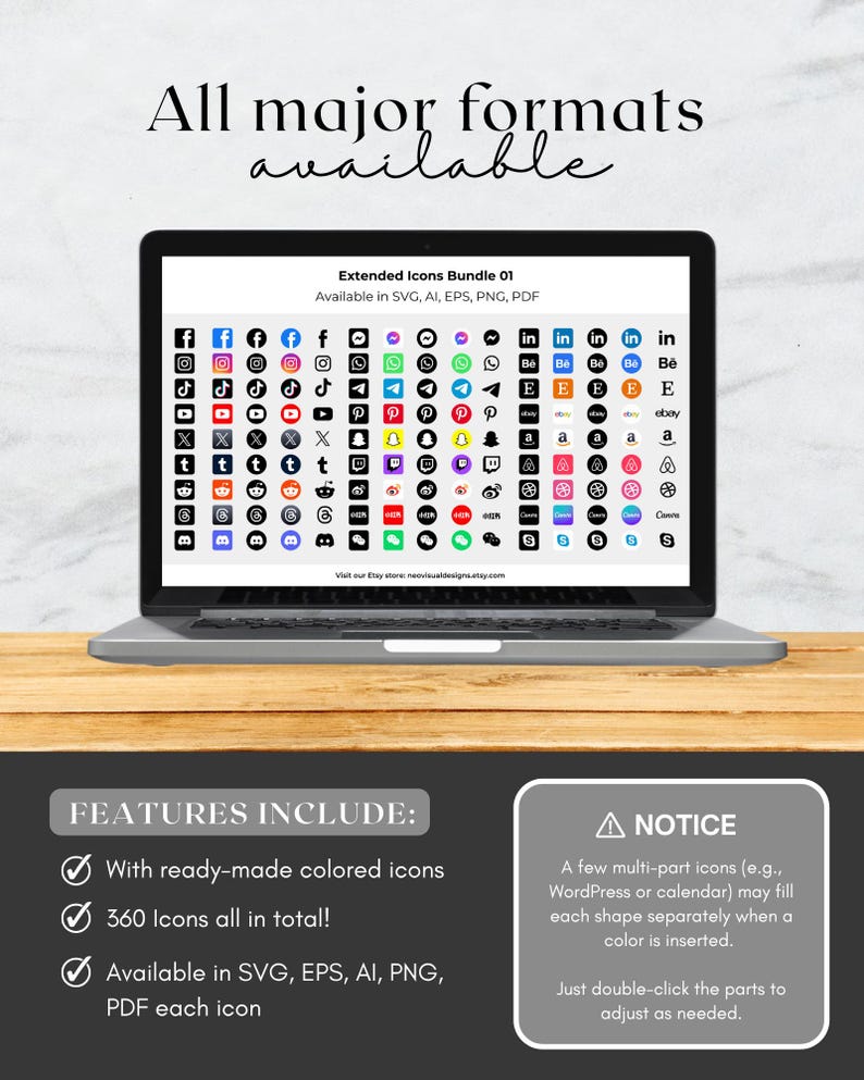 Icons Bundle (svg, AI, EPS, Png, Pdf) Social Media Icons, Business ...