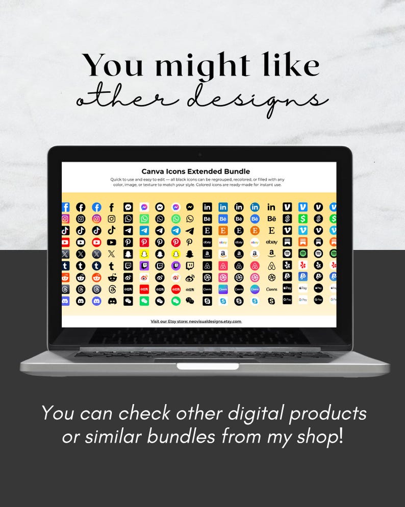 Canva Icons (svg, AI, EPS, Png, Pdf and Canva Icon Frames) Bundle ...