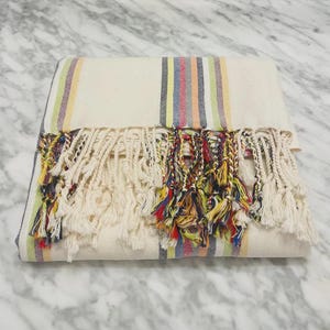Handwoven Turkish Cotton Peshtemal | Traditional handloom weaving Towel | Eco-Friendly, Lightweight, Quick-Drying Towel, Boho Home Decor