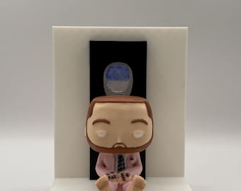 Figura personalizada de Mac Miller nadando con fondo de diorama (caja y protector personalizados opcionales)