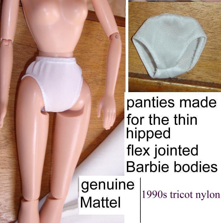 Vintage Barbie Doll Clothes Panties Underwear Lingerie White