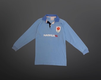 1991 Northern Transvaal Rugby South Africa Union 100% Cotton Blue Jersey Shirt