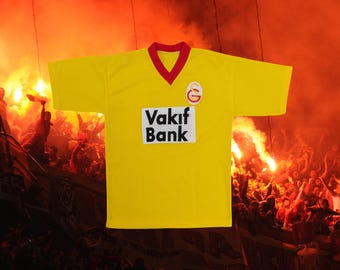 Rare Jersey Galatasaray 70s Vakif Bank Blokecore Shirt Collector Size S Men