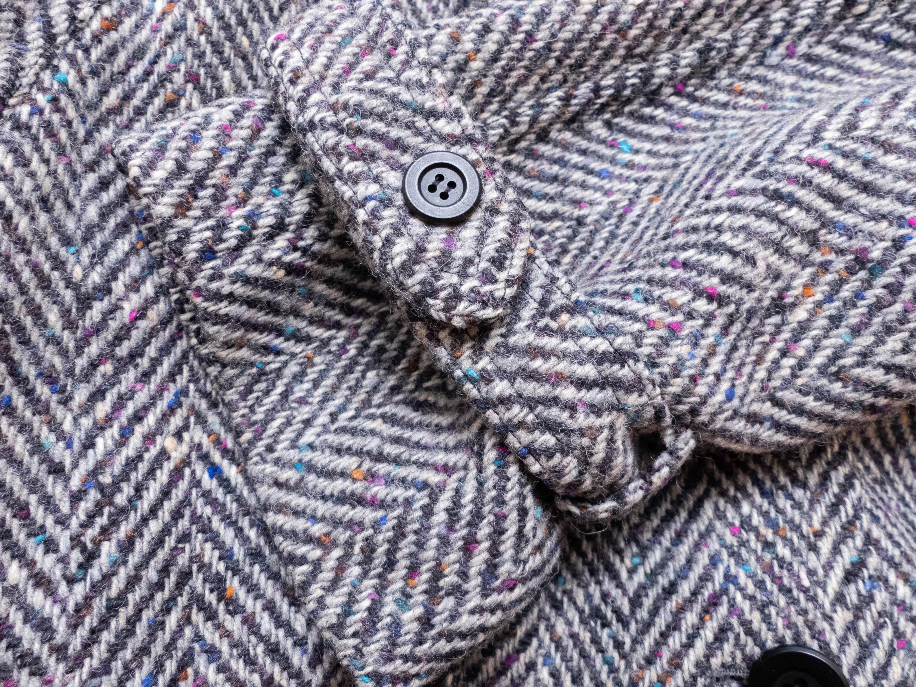 Pure New Wool Donegal Tweed Herringbone Jimmy Hourihan Double