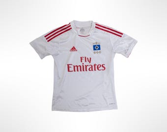 Adidas Hamburg Home Football White Short Sleeves Jersey Kids Boys