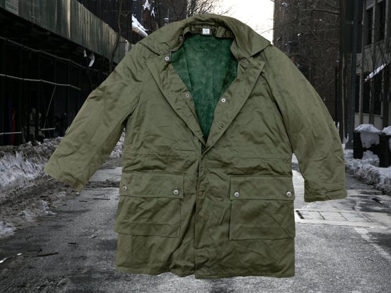 UNWORN ! 80s M59 Swedish Army Green Lined Coat | C56 Men XXL - Etsy