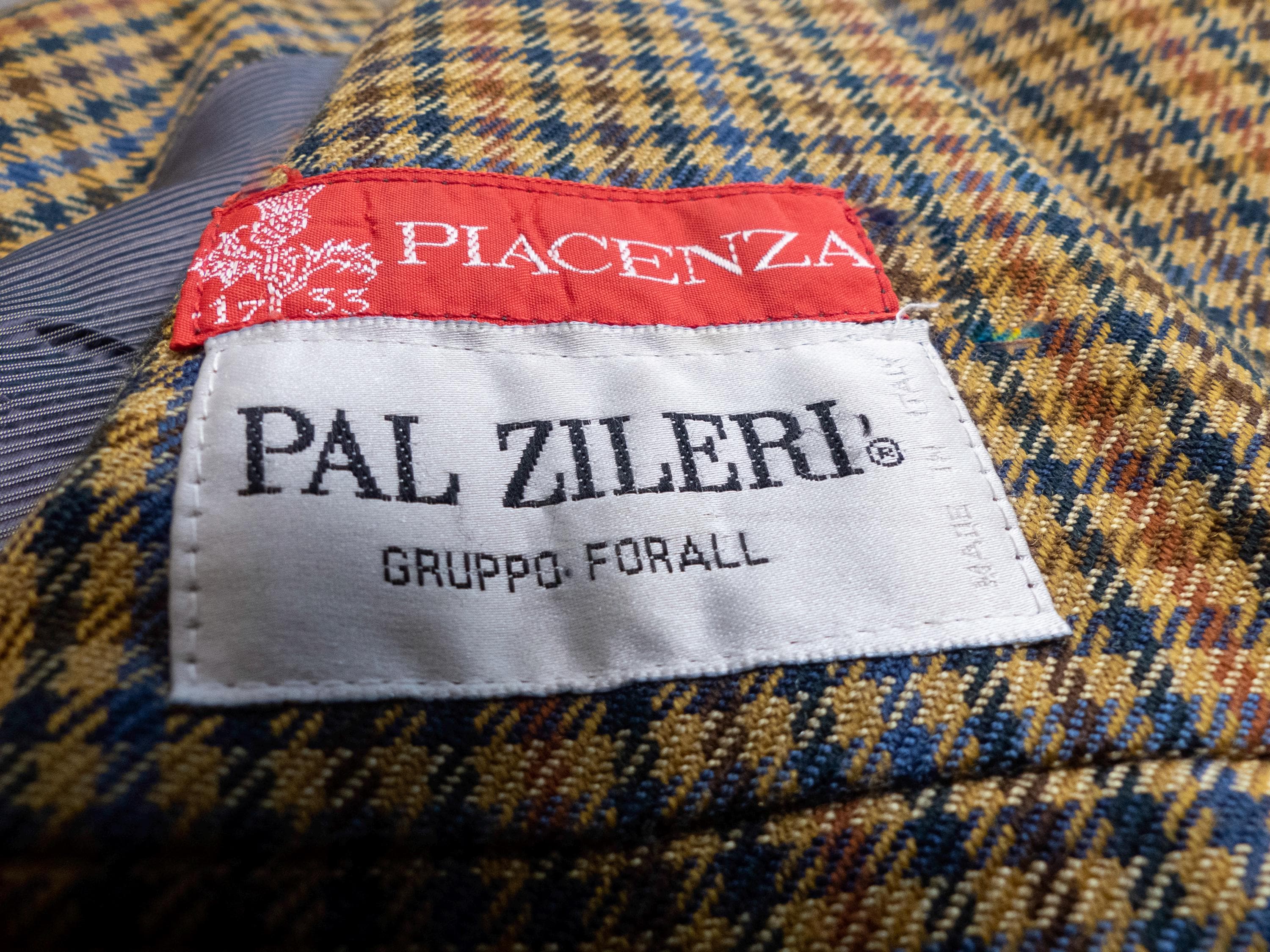 Alpaca Wool Pal Zileri Piacenza Grey Coat | Italy Made 80s | Men