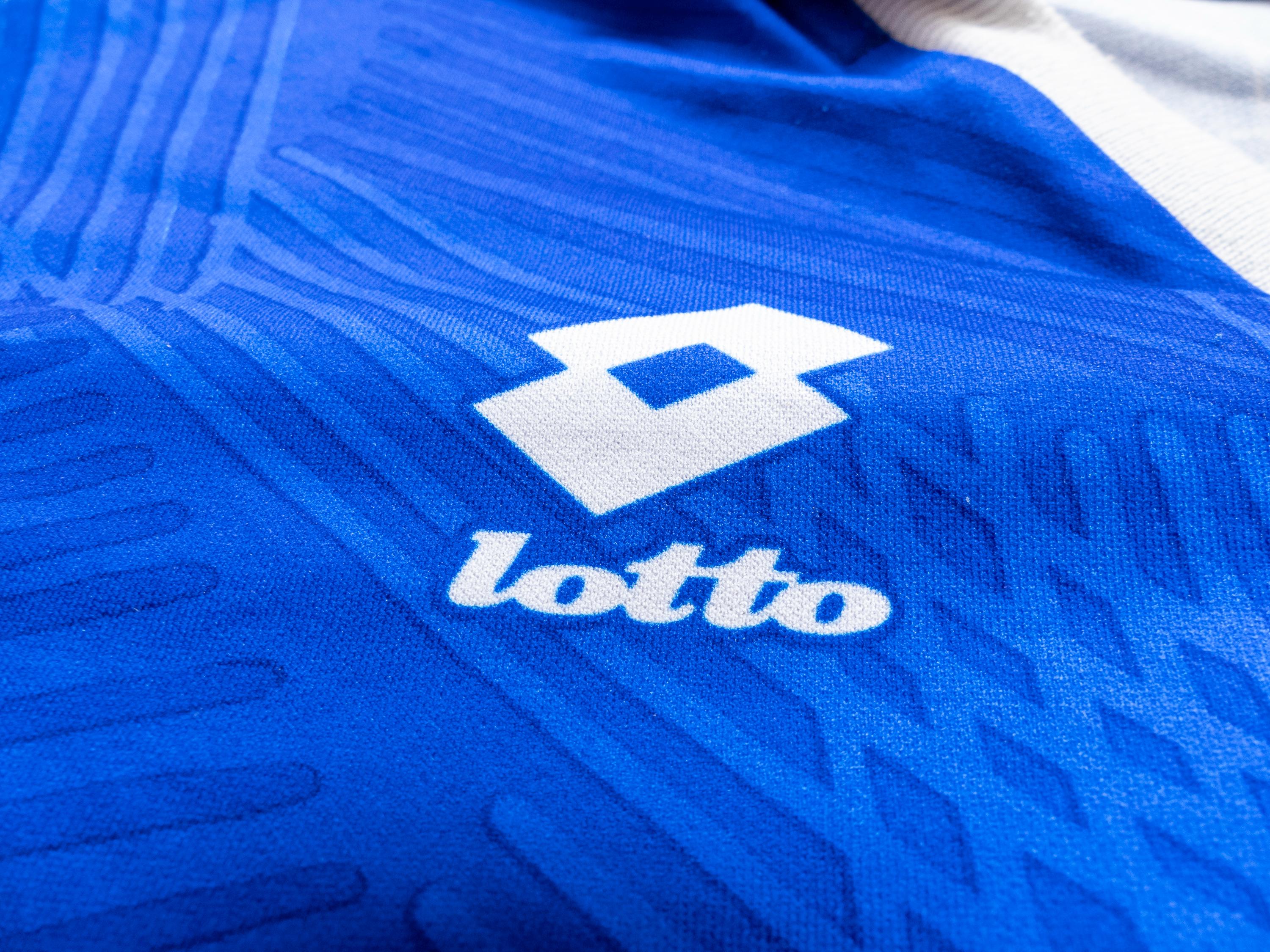 Rare 1991 Netherlands Official Lotto Blue Soccer Jersey Shirt Size