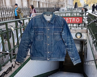 A.P.C. Women Raw Denim Jacket Size L Fits M - Etsy