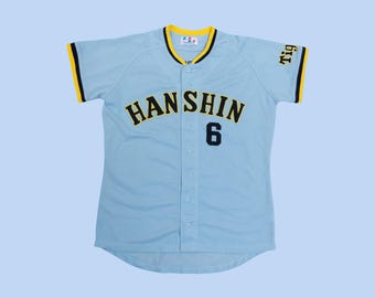Vintage OSAKA Hanshin Tigers Japanese Baseball Jersey Size M-L