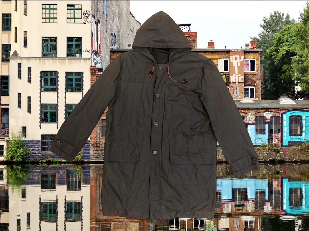 Our Legacy 1980-81 100% Cotton Green Brown Waxed Parka Jacket - Etsy