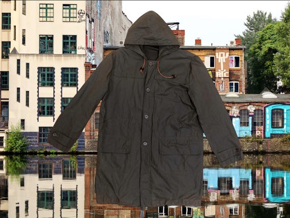 Our Legacy 1980-81 100% Cotton Green Brown Waxed Parka Jacket - Etsy