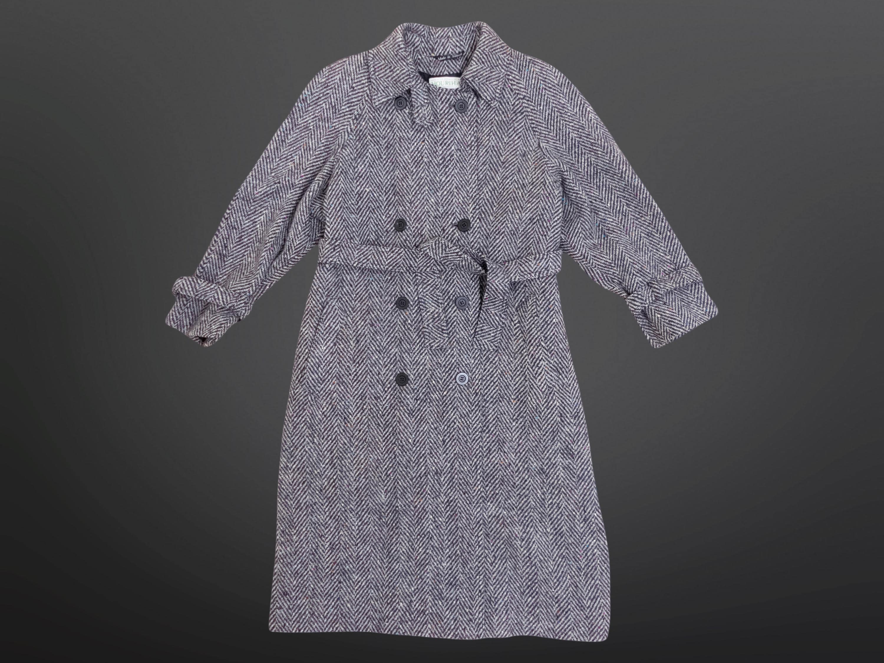 Pure New Wool Donegal Tweed Herringbone Jimmy Hourihan Double