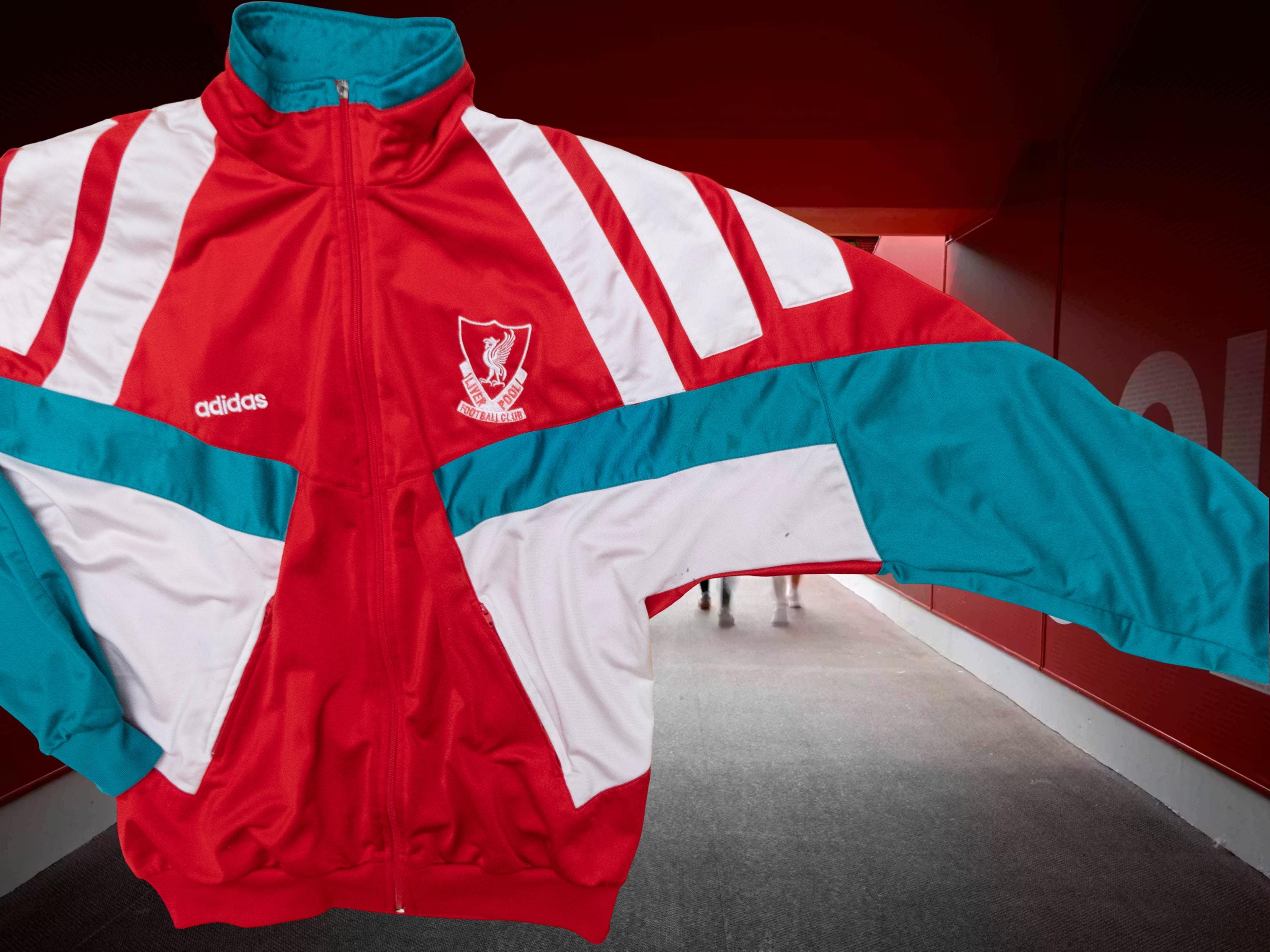 LIVERPOOL FC トラックジャケット 1991 Adidas Liverpool Football Club Red Tracksuit Jacket - Etsy