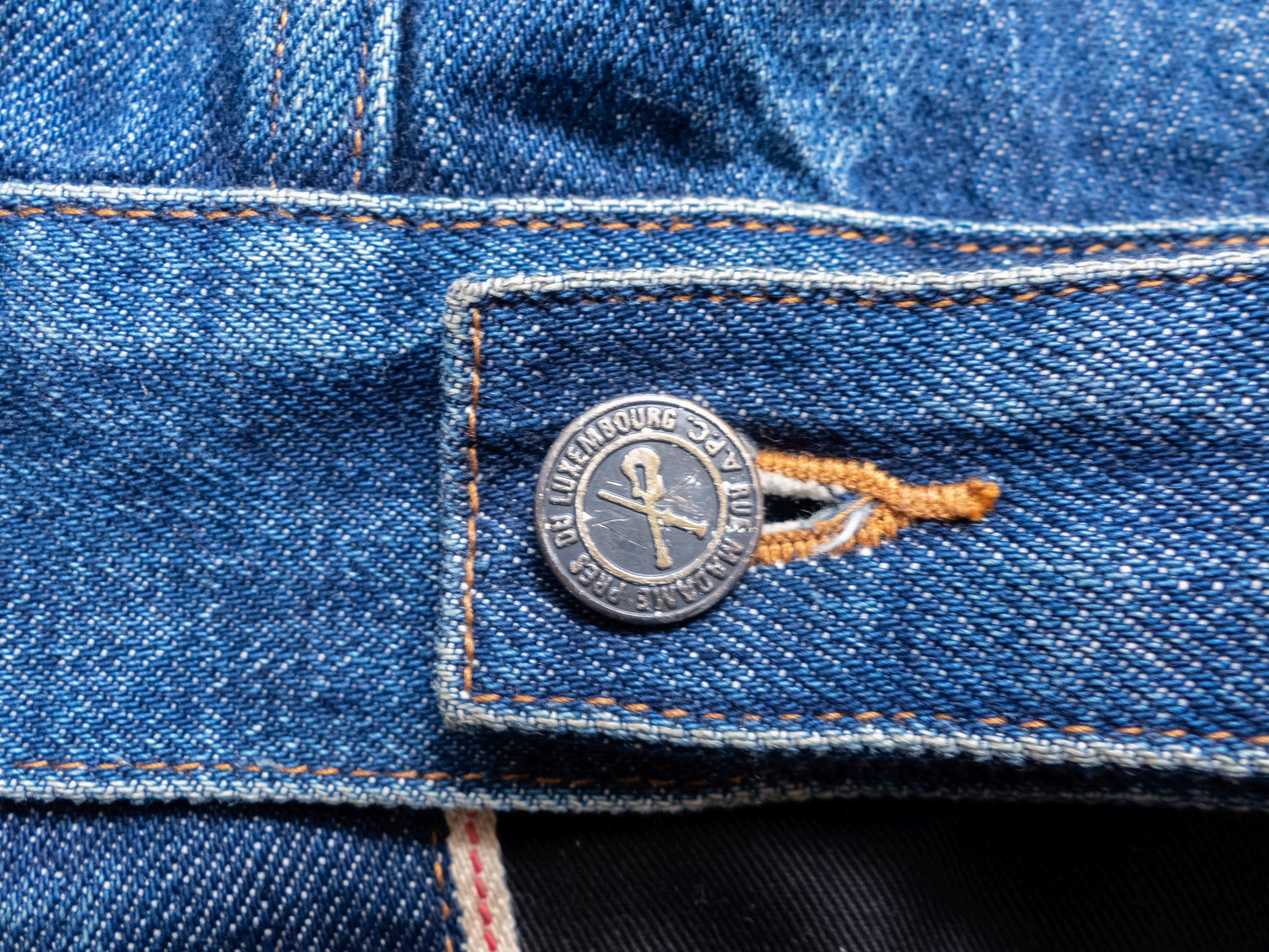 APC Raw Selvedge Denim Blue Jean Jacket L XL Men - Etsy
