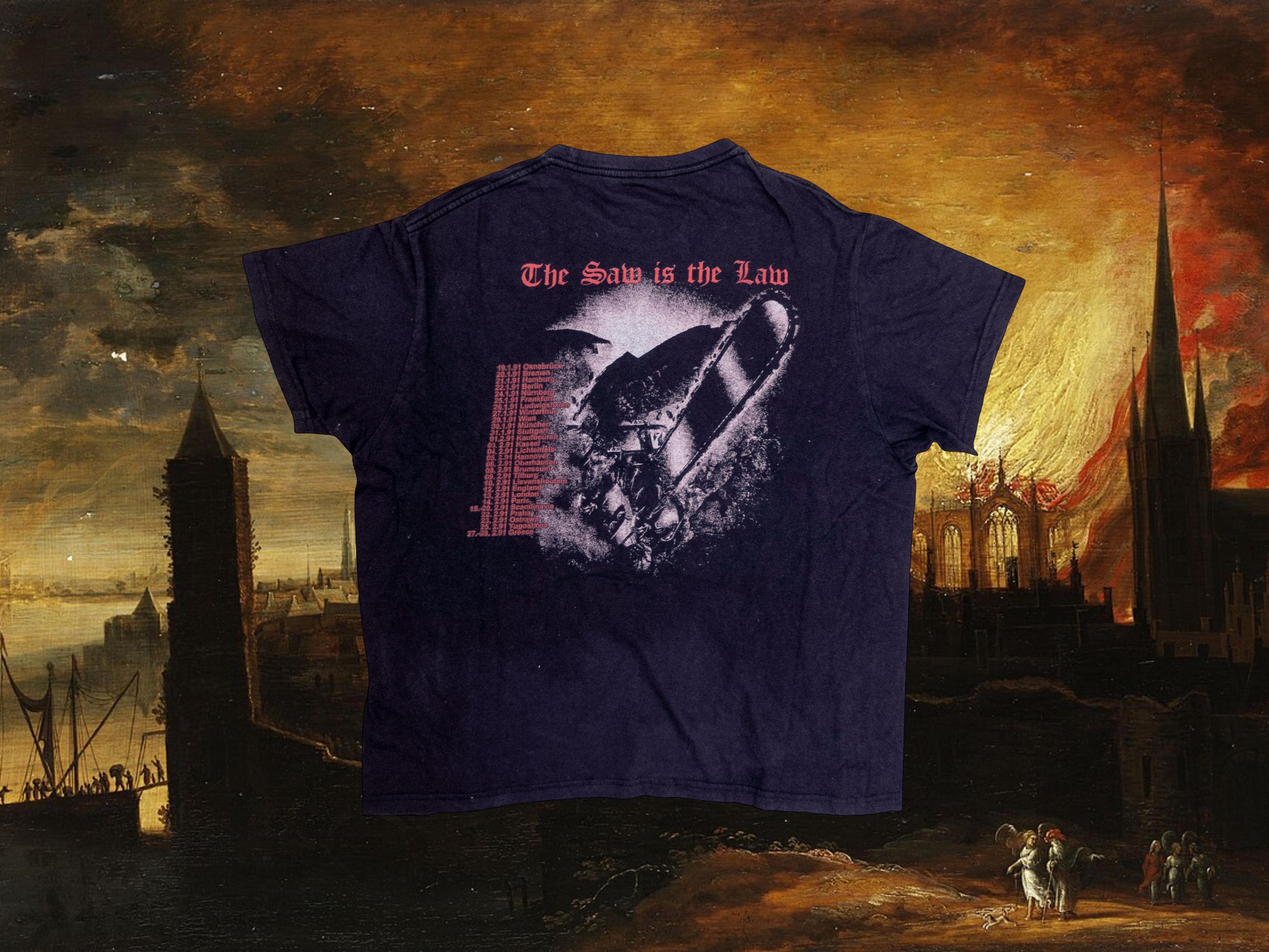 1991 Rare Sodom the Saw is the Law Tour Merch T-shirt - Etsy Israel
