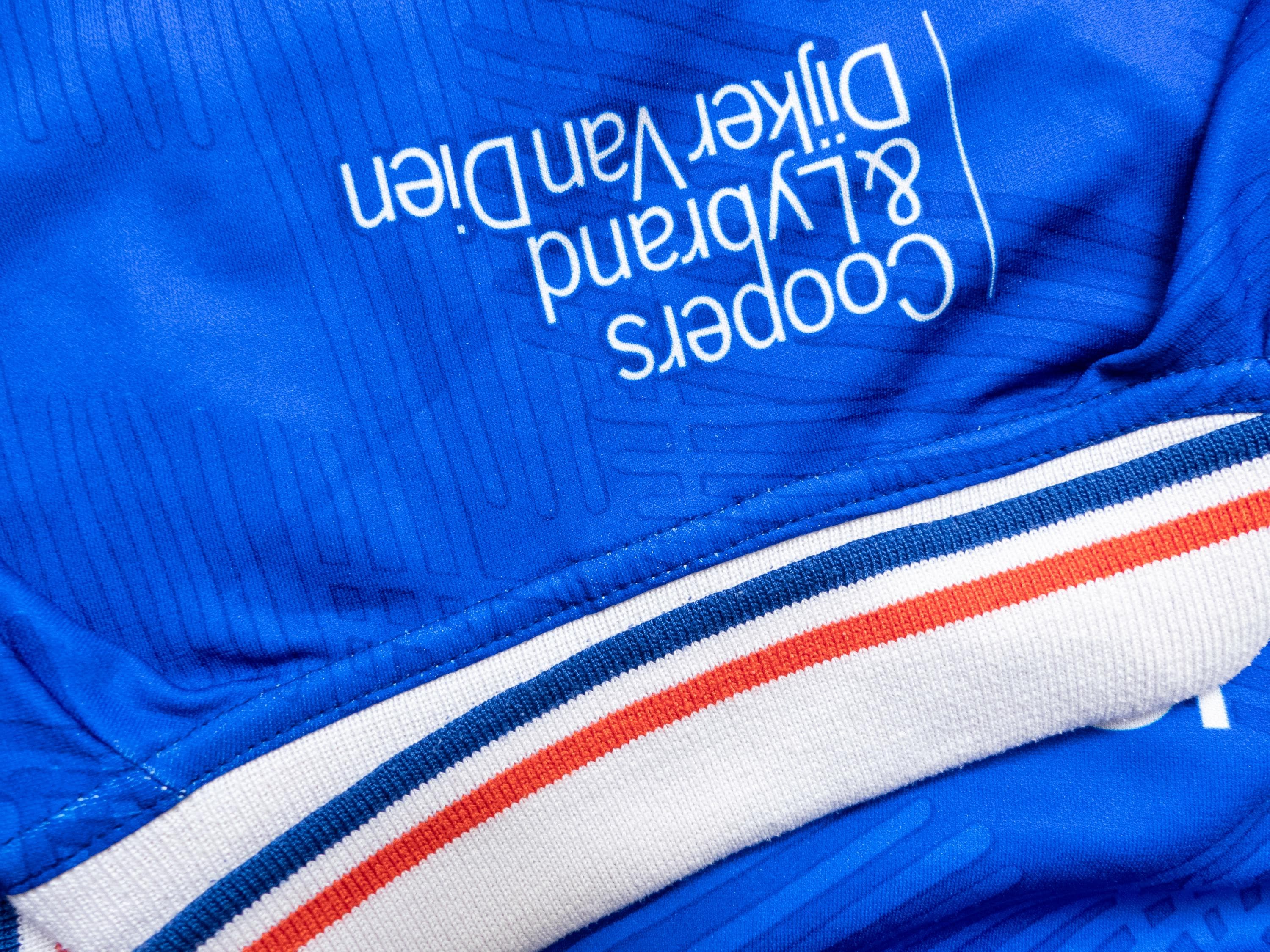 Rare 1991 Netherlands Official Lotto Blue Soccer Jersey Shirt Size