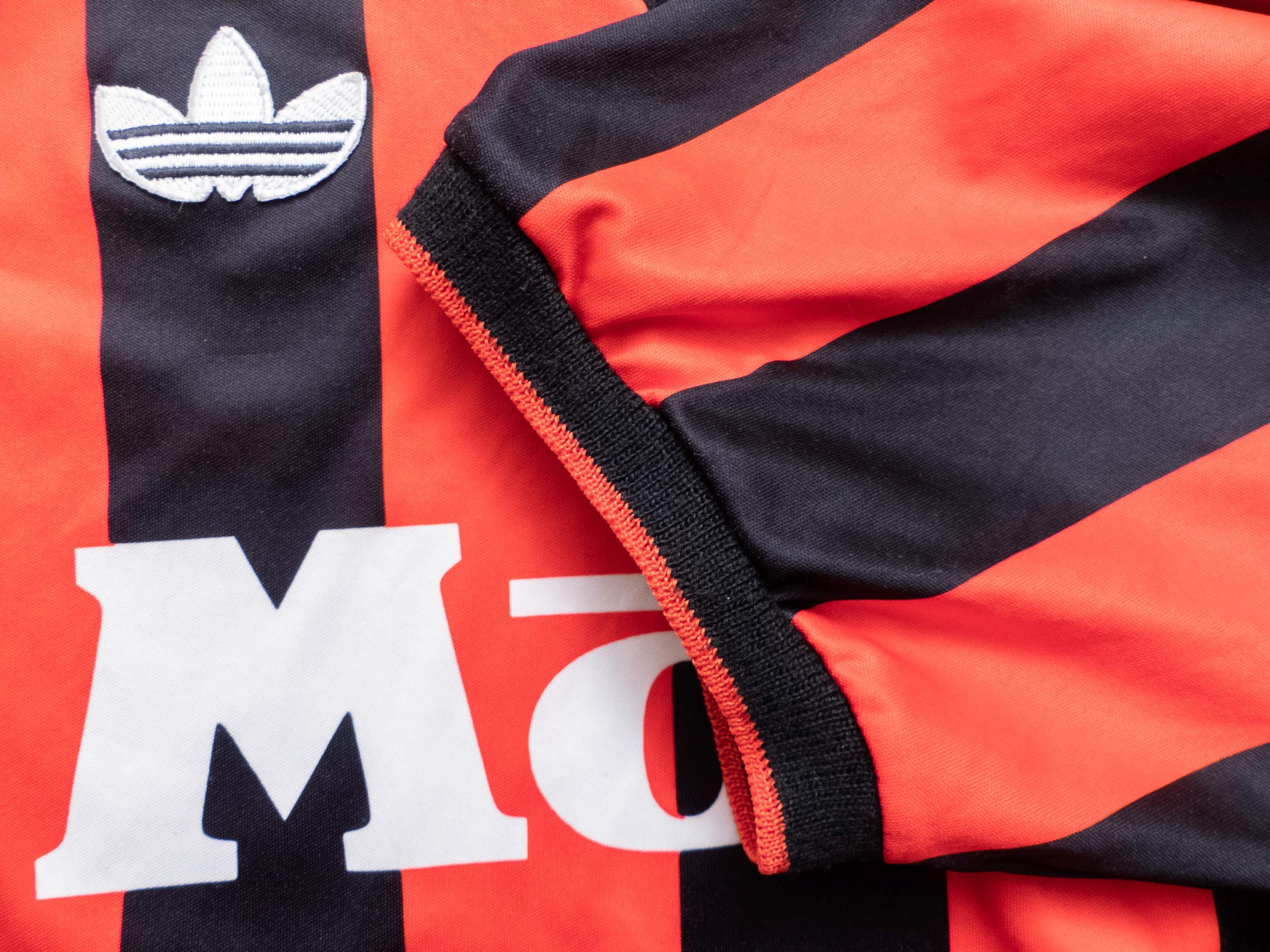 アディダス ACミラン 92-93 トレーニングジャージ Adidas Milan 92 93 ストライプ サッカー ジャージ シャツ モッタ