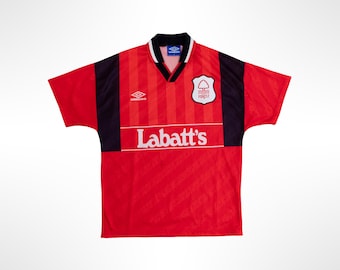 1994-96 Nottingham Forest Home Short Sleeves Umbro Jersey Shirt
