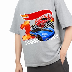 1st Hot Wheels Shirt, Racing Birthday Boy, Toddler Cars Outfit, Race Car Birthday Shirt, Boys Racing Gift, Digital Download, PNG Sublimation
